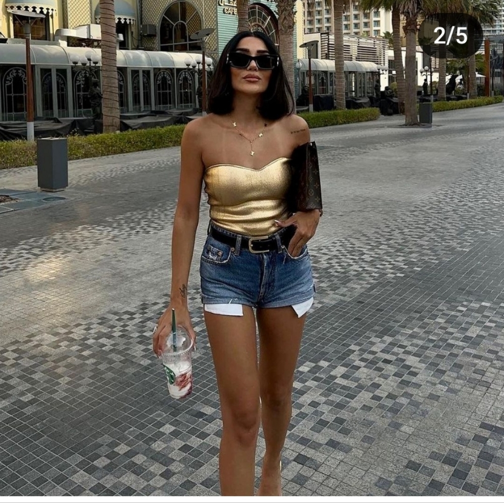 Zara Knit Bustier Top
